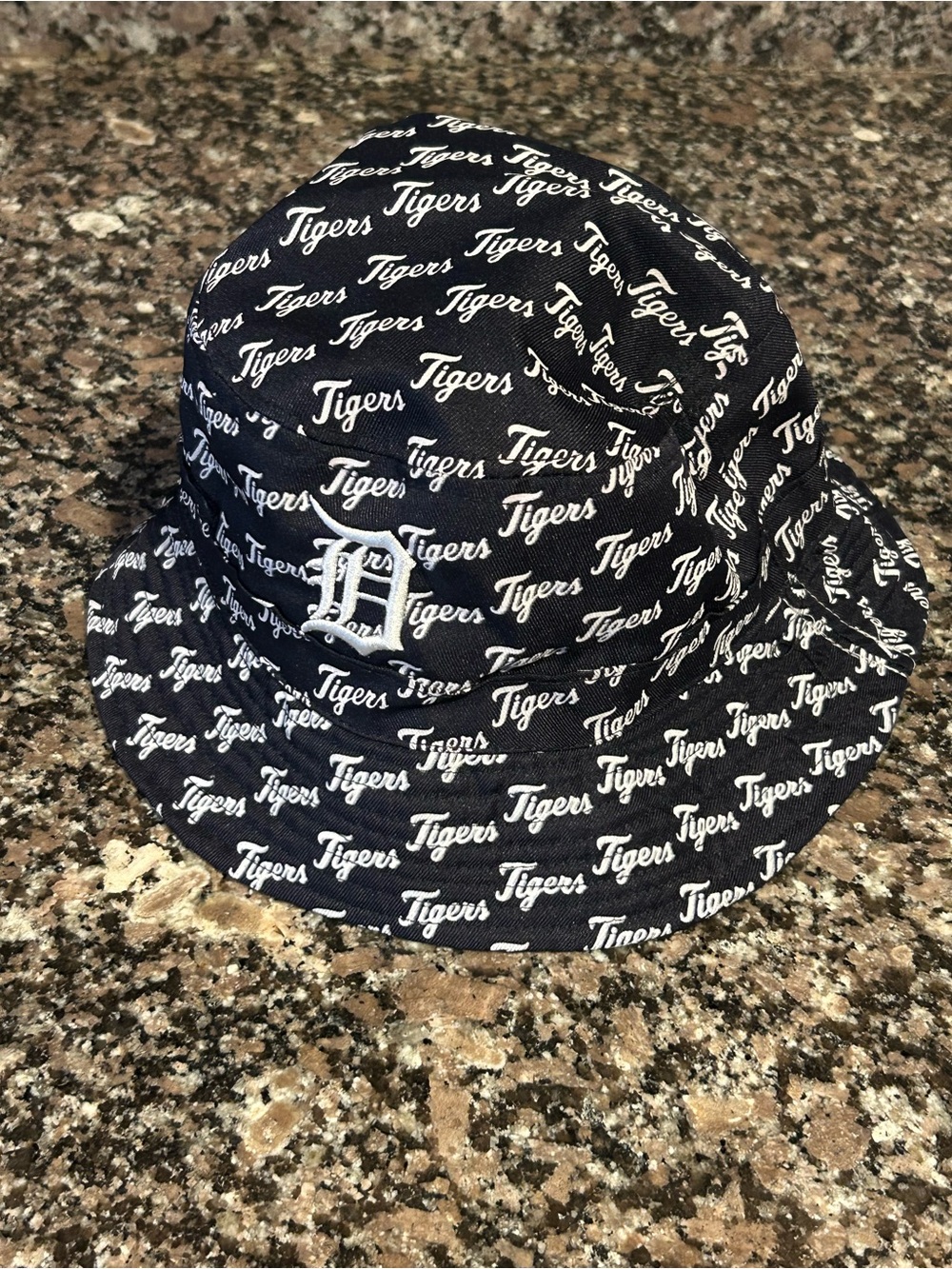 Detroit Tigers Stadium Giveaway All Over Print Blue Bucket Hat MLB SGA AOP